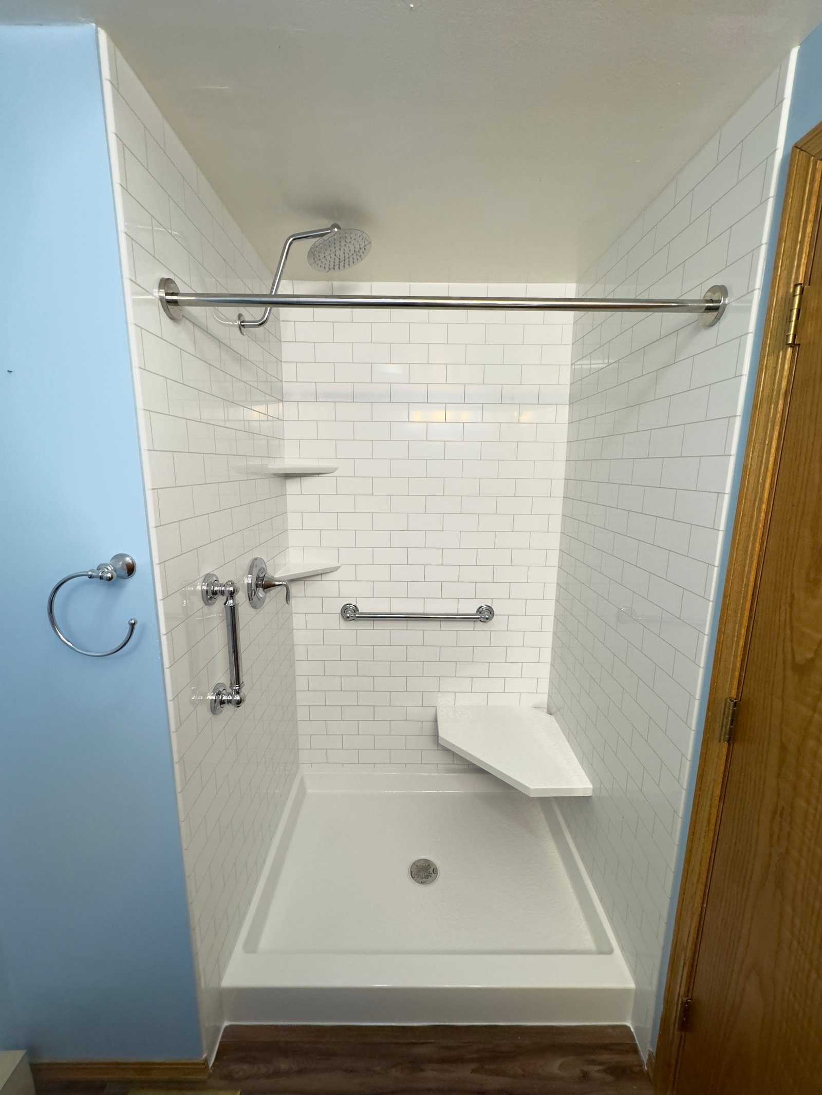 Bathroom renovation with new fixtures and finishes in Stoughton WI