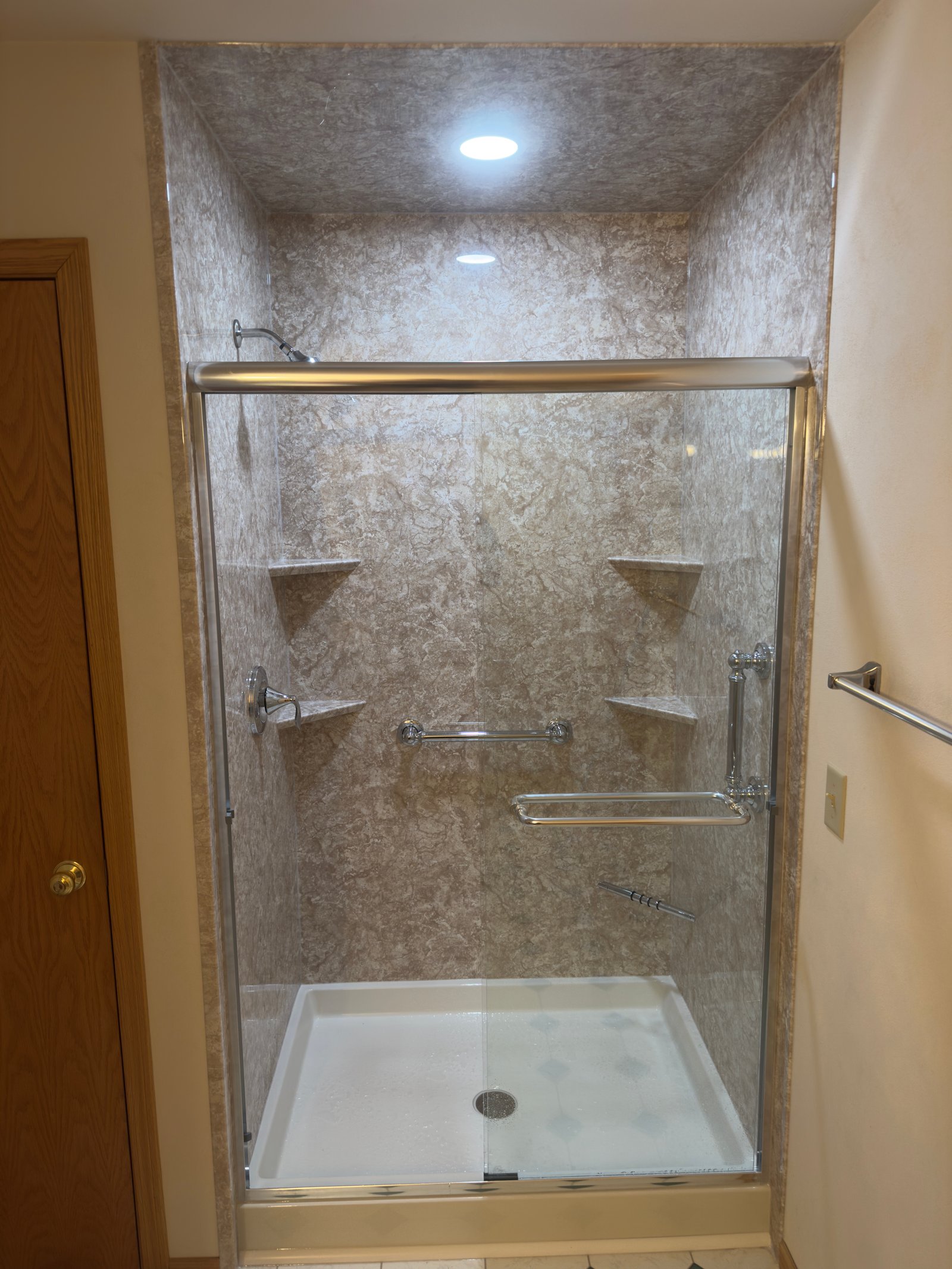Bathroom renovation with luxury finishes in Beloit WI