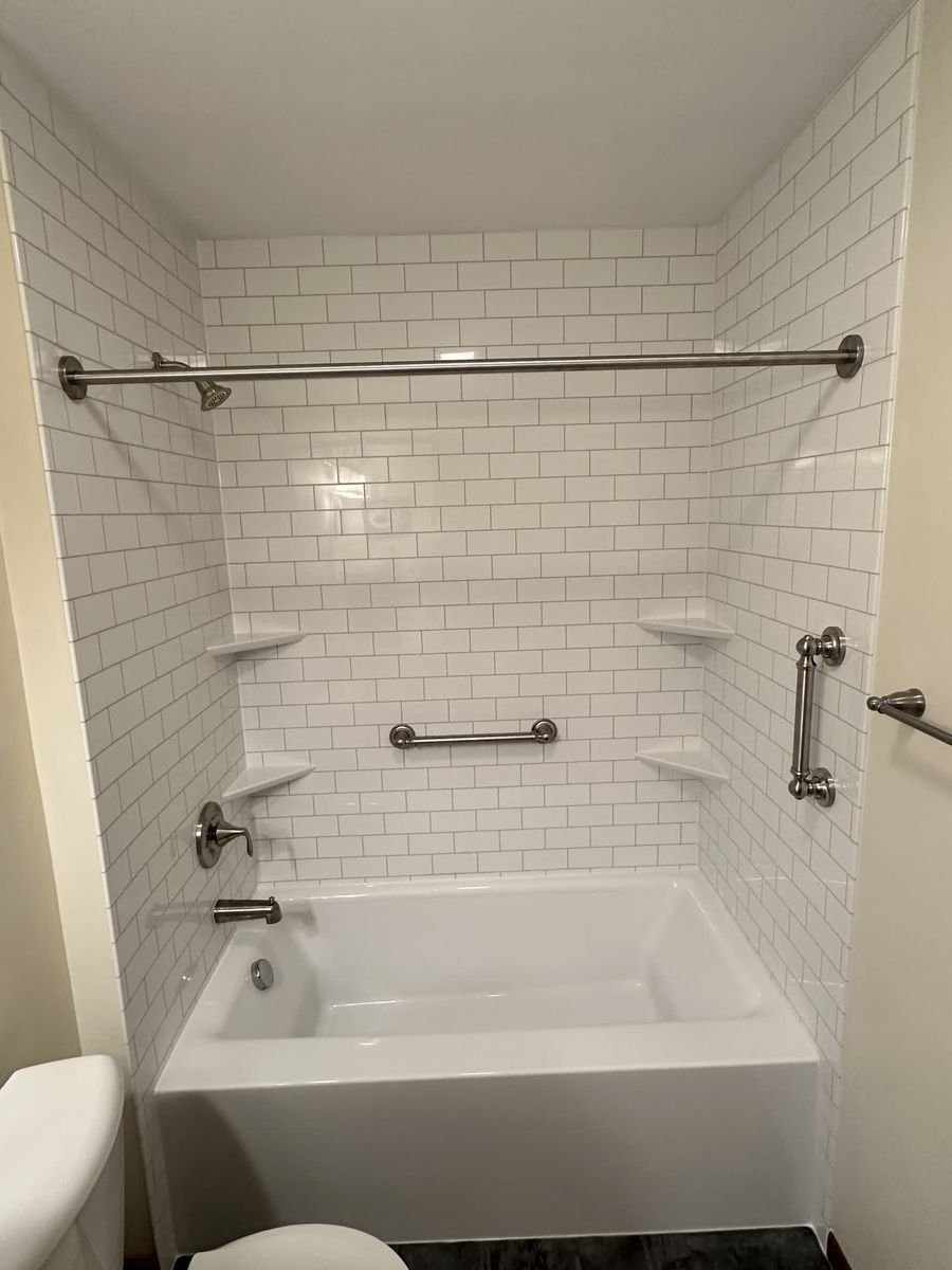 Bathroom vanity with updated lighting in Verona WI