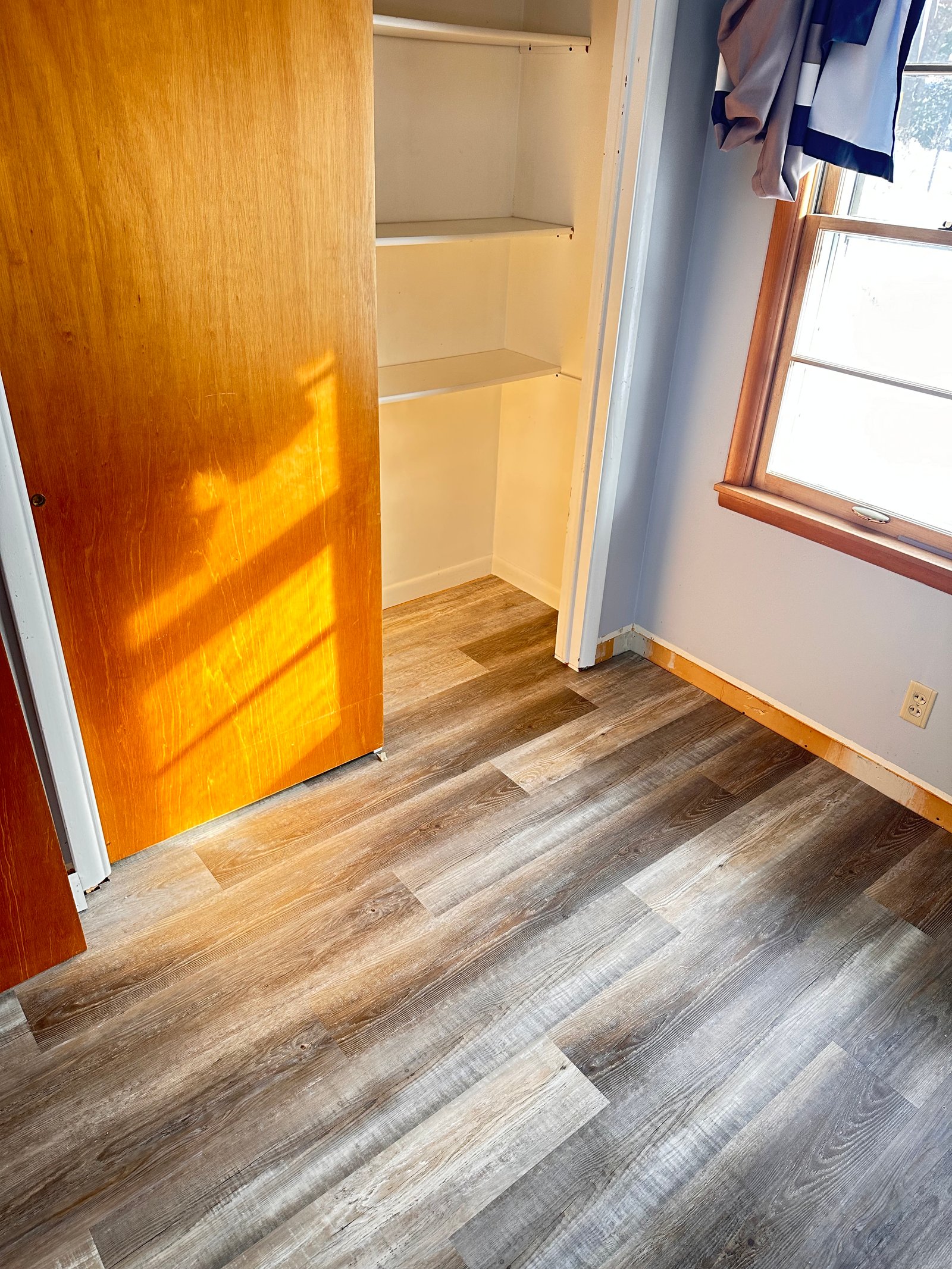 LVP flooring installation in living room Madison WI