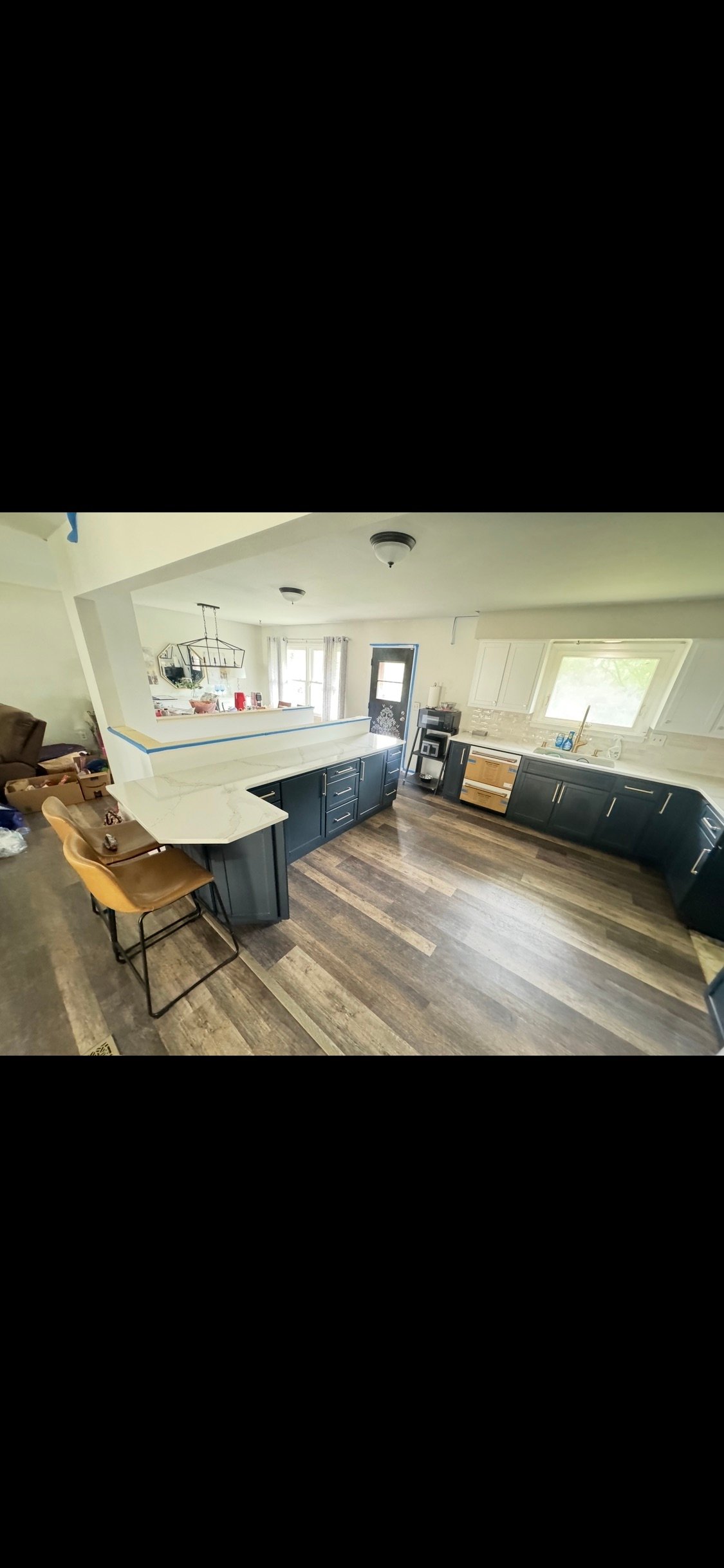 Kitchen remodel with new cabinets and countertops in Fitchburg WI